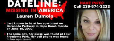 Lauren Dumolo Dateline Missing in America Feature