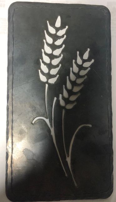 Metal Creations - CNC Wheat - Used on the Windsor Bench in Lundbreck, AB.