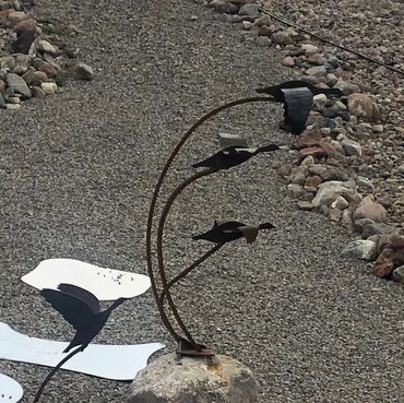Metal Creations - Canada Geese flying south