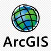 ArcGIS logo with a stylized globe and text.