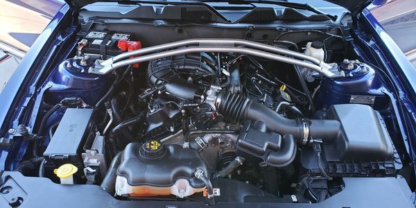 Ford mustang engine bay cleaning