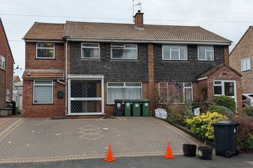2 Semi Detached properties after their roofs were cleaned.