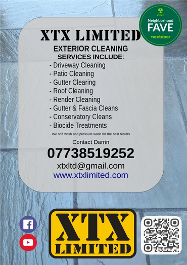 April Flier showing our exterior cleaning services.