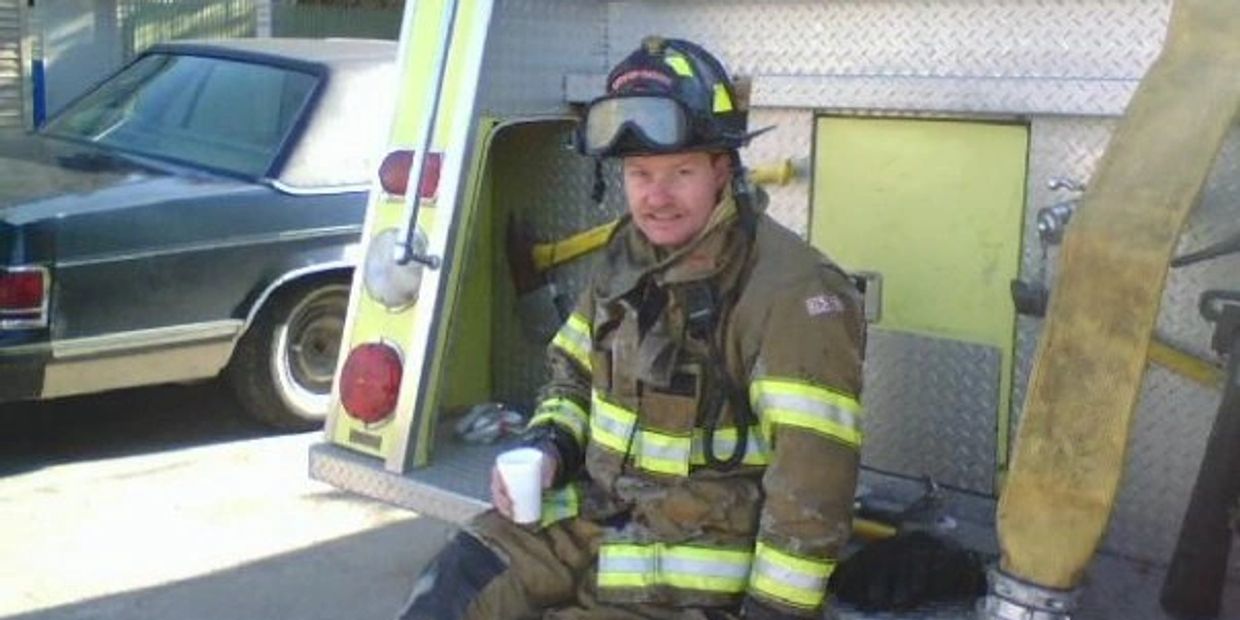 Finally found a cup of coffee after a very long night at Pauly's Pizza Fire!