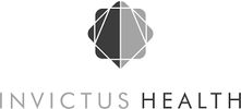 Invictus Health logo with geometric gold and navy symbol above modern uppercase text.