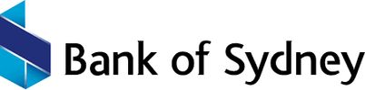 Bank of Sydney logo with a blue geometric symbol on the left and the bank name in black text to the right.