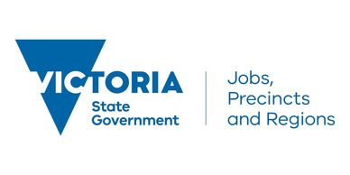 Victoria State Government Jobs, Precincts and Regions logo