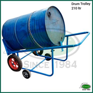 210 litre drum trolley 4 wheel type