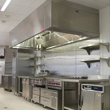 kitchen restaurant hood system exhaust vent fryer fire suppression