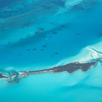 Turks and Caicos taken from airplane