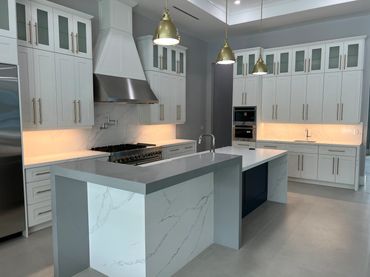 New construction house kitchen