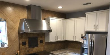 kitchen cabinet painted white lake mary fl 32746 by Repaint Florida