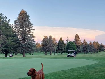 Storm approaching - beautiful night on the  course