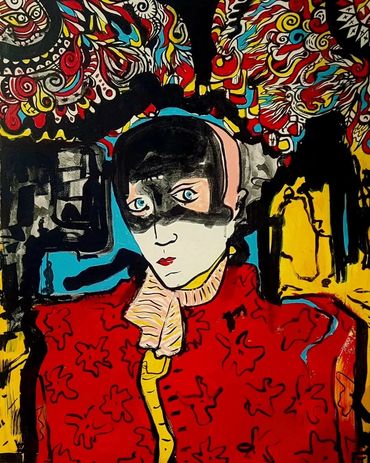 Portrait of Annie Lennox , Acrylic on Canvas 36 by 32 inches NYC 2012