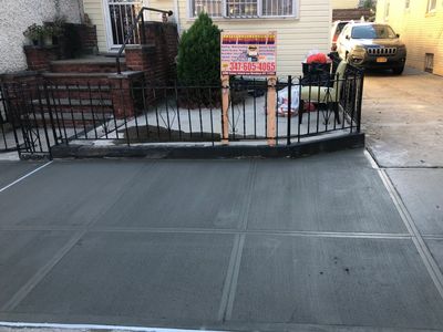 • concrete driveway installation in Brooklyn NY