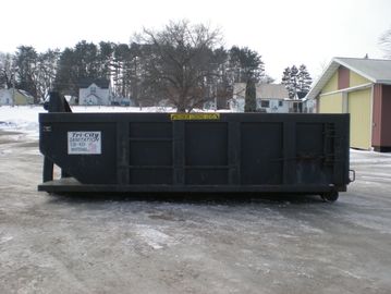 Large dumpster.