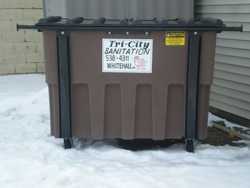 Small dumpster.