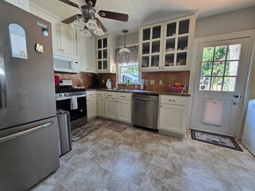 Fully stocked kitchen
