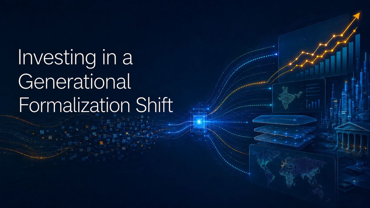 Kairos Infiniti Ventures investing in a generational formalization shift.