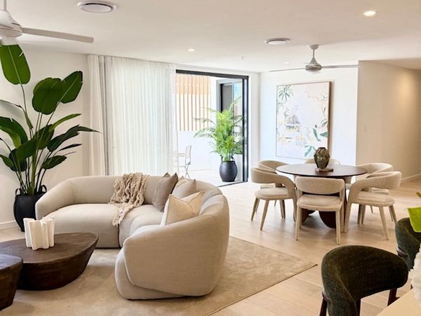 Modern, open-plan home interior design