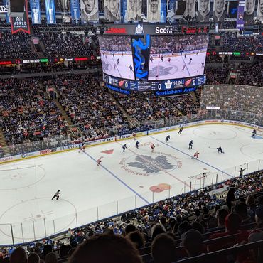 Me in Toronto: The Toronto Maple Leafs at the Scotiabank Arena.