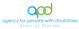 Logo of Florida's Agency for Persons with Disabilities.