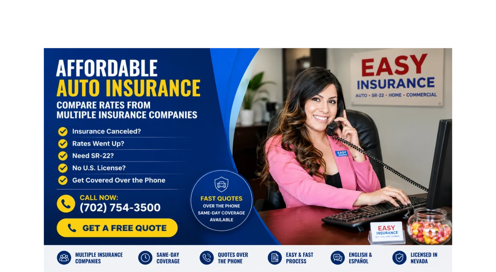 Easy Insurance and DMV services - Auto insurance agency in Las Vegas