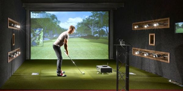 Person taking golf lessons