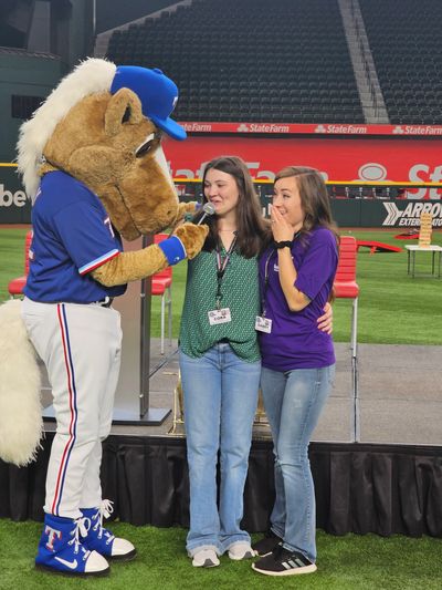 The Leadership Team was invited to attend a local conference at the Texas Ranger Stadium.