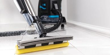 The RainJet removes ground-in dirt and grime from tile, linoleum and other hard surface floors.