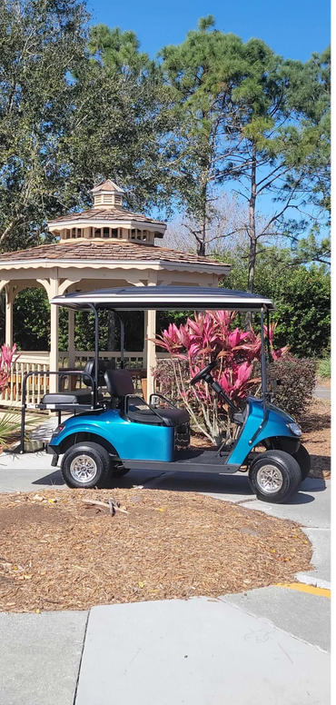 Custom golf cart, custom paint