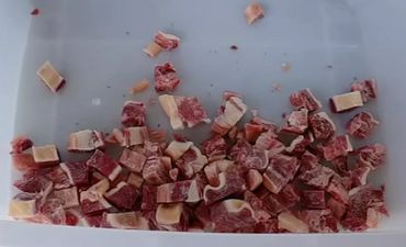 frozen meat cube cutting machine, frozen duck meat cube cutting machine, food processing machinery