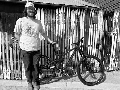 Young man buying a new bike