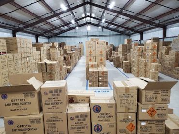 Inside kaboom fireworks warehouse