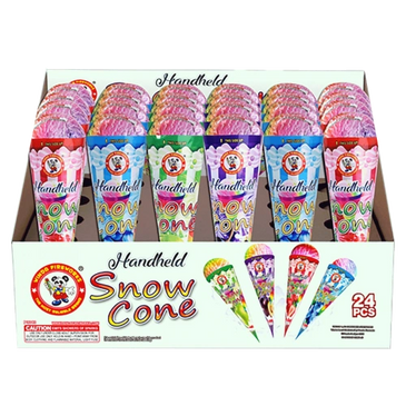 KaBoom Fireworks fountain handheld snow cone winda