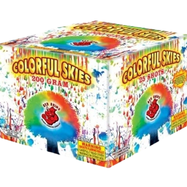 KaBoom Fireworks 200 gram cake colorful skies