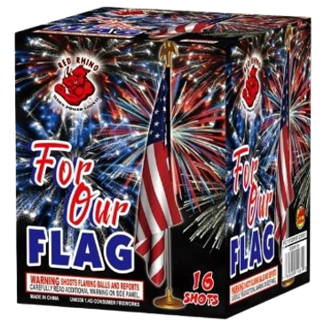 KaBoom Fireworks 200 gram cake for our flag
