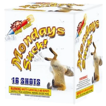 KaBoom Fireworks 200 gram cake mondays suck