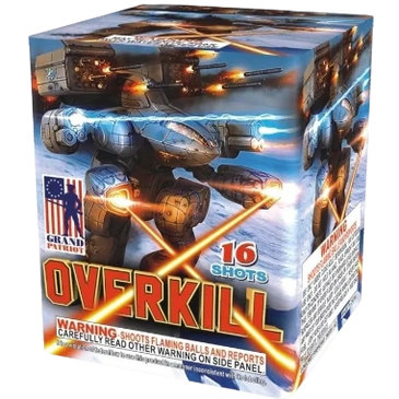 KaBoom Fireworks 200 gram cake overkill