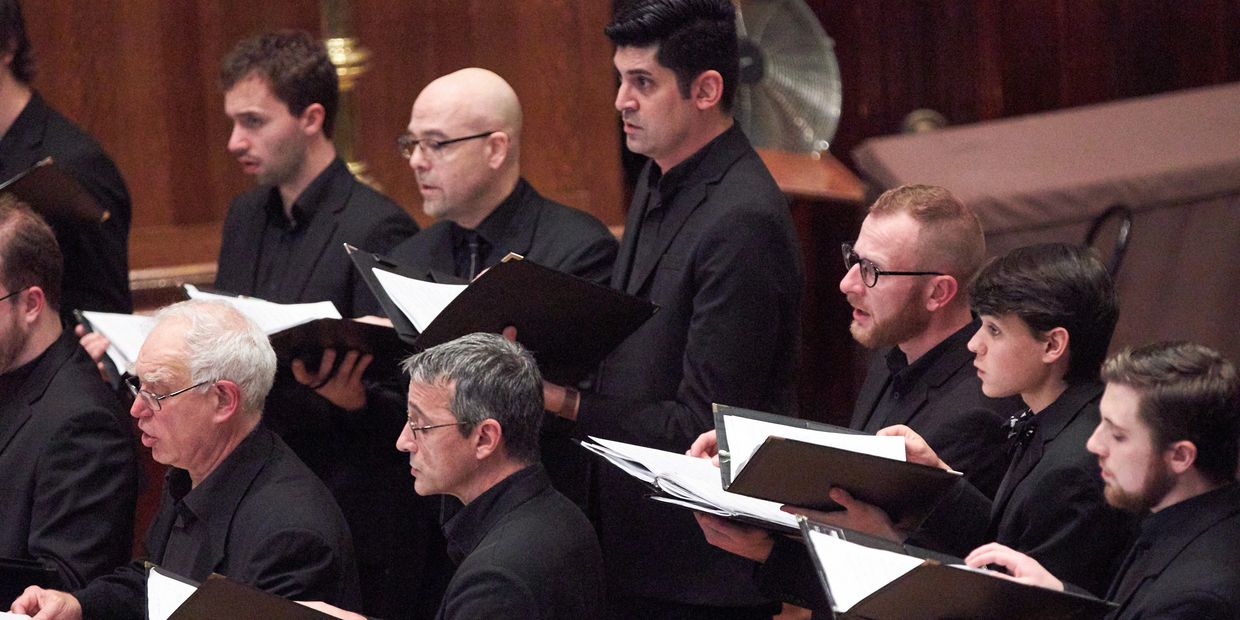 The Reverend Dr. Daniel Rodriguez Schlorff sings with Yale University's choir, Yale Camerata