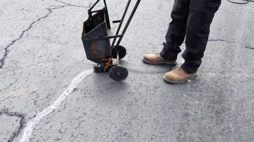 pavement crack repair banding