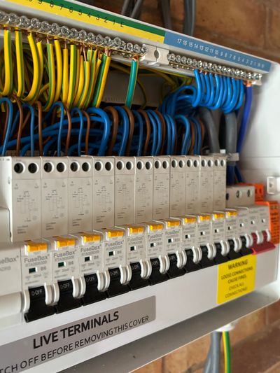 new fuse box. new consumer unit.
