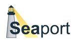 Seaport Logo - white background with lighthouse and the word Seaport