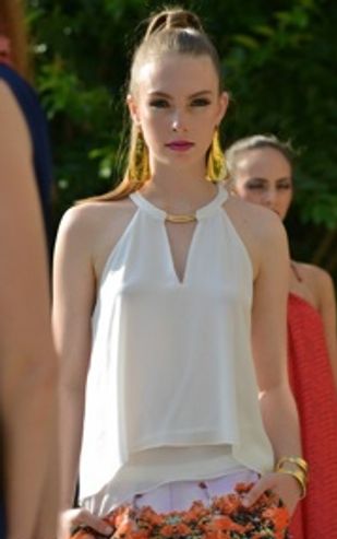 Model wearing clothes from Sloan and The Cheeky Bean.