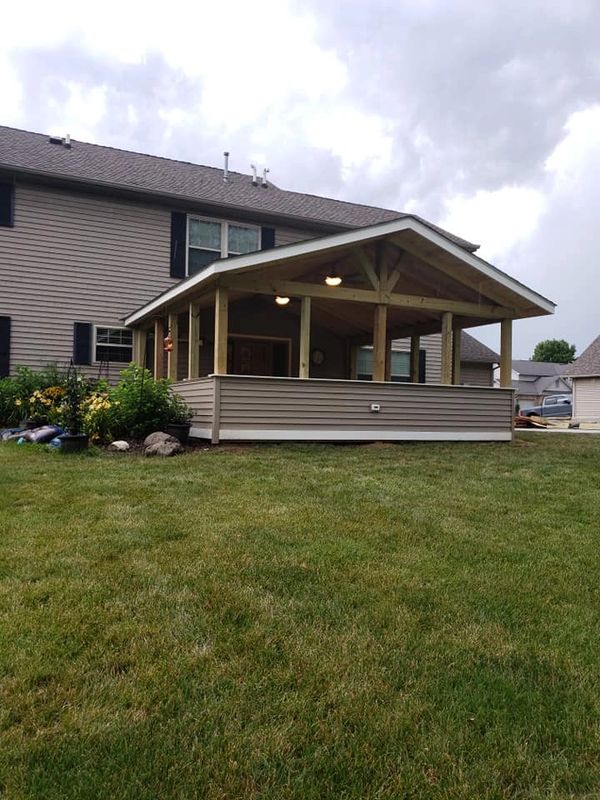 Large screened in porch