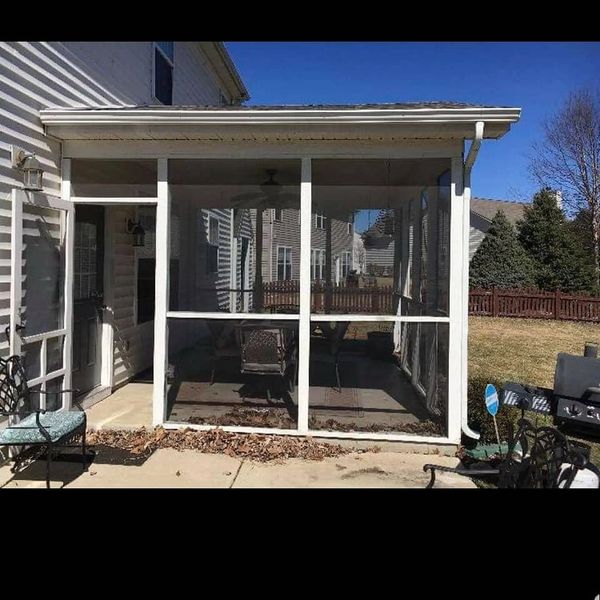 15x15 screened in porch Noblesville, IN - Before