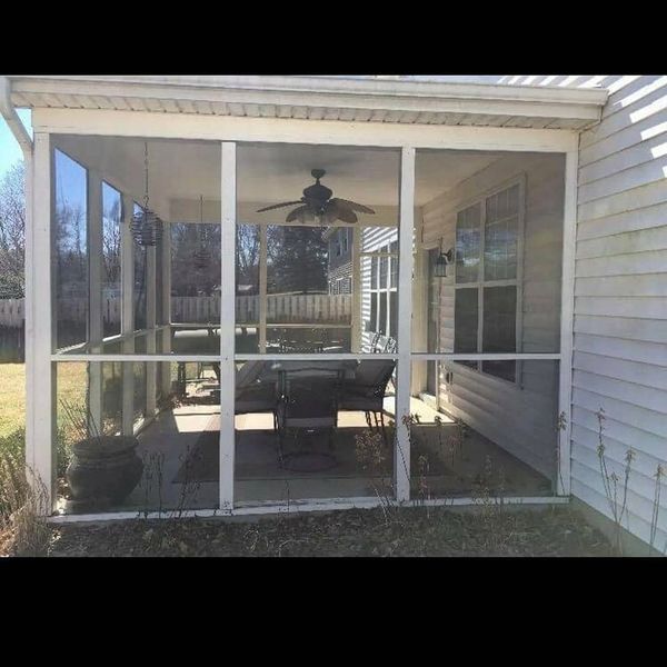 15x15 screened in porch remodel, Noblesville, IN
