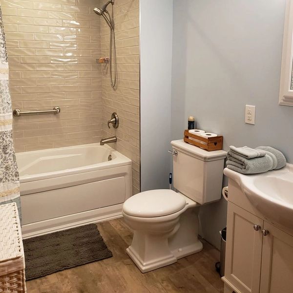 Sheridan, IN A.D.A. bathroom remodel with jacuzzi tub and custom tile