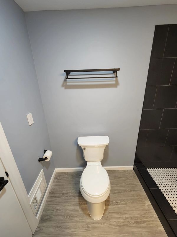 Carmel, IN basement bathroom remodel - Kohler toilet