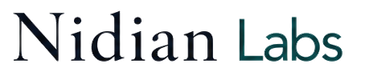 Logo for Nidian Labs with stylized text.